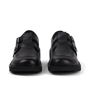 Front view of Adult Womens Kick T Double Leather Black