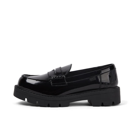 Left side view of Adult Female Kori Loafer Patent Leather Black