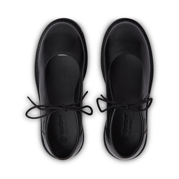 Detail view (Top view mapped) of Adult Womens Kori Mj Lace Leather Black