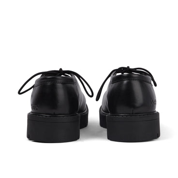 Back view of Adult Womens Kori Mj Lace Leather Black