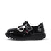 Left side view of Infant Girls Kick T-Bar Meadow Patent Leather Black
