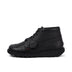 Left side view of Adult Mens Kick Hi Tab Leather Boots Black
