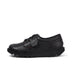 Left side view of Adult Mens Kick Lo Tab Leather Shoes Black