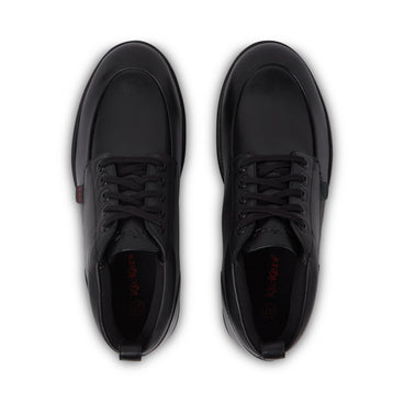 Detail view (Top view mapped) of Adult Mens Troiko Hi Leather Boots Black