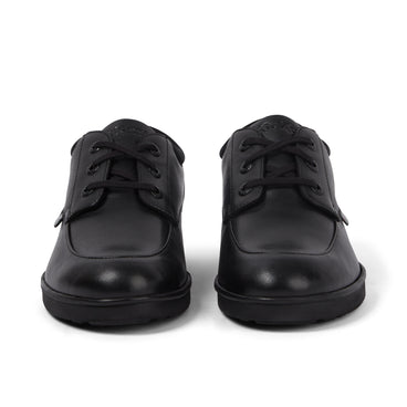Front view of Adult Mens Troiko Lo Leather Shoes Black