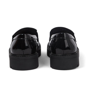 Back view of Youth Womens Kori Loafer Patent Leather Black