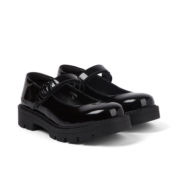 Front ¾ right of Junior Girls Kori Mj Doll Patent Leather Black