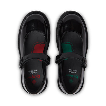 Detail view (Top view mapped) of Junior Girls Kori Mj Doll Patent Leather Black