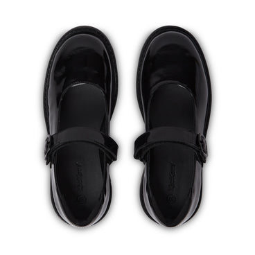 Detail view (Top view mapped) of Youth Womens Kori Mj Doll Patent Leather Black