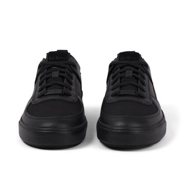 Front view of Adult Mens Tovni Lo Mix Mesh Text Shoes Black