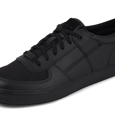 Detail view (close-up) of Adult Mens Tovni Lo Mix Mesh Text Shoes Black