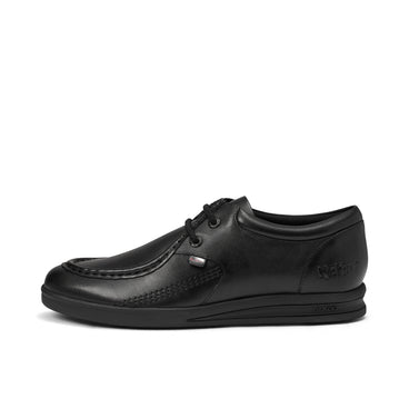 Left side view of Adult Mens Troiko Wall Leather Black