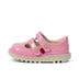 Left side view of Infant Unisex Kick T-Bar Fruit Patent Leather Pink