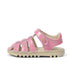 Left side view of Infant Unisex Kick Sandal Fruit Light Pink