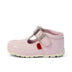 Left side view of Baby Girl Kick T-Bar Light Pink