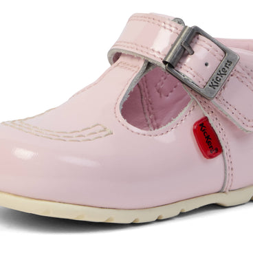 Detail view (close-up) of Baby Girl Kick T-Bar Light Pink