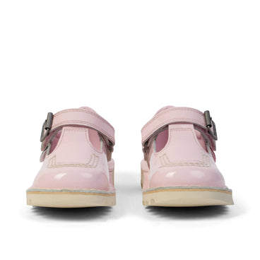 Front view of Infant Girl Kick T-Bar Light Pink