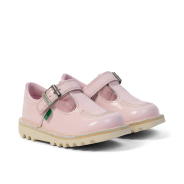 Front ¾ right of Infant Girl Kick T-Bar Light Pink