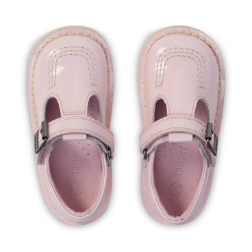 Detail view (Top view mapped) of Infant Girl Kick T-Bar Light Pink