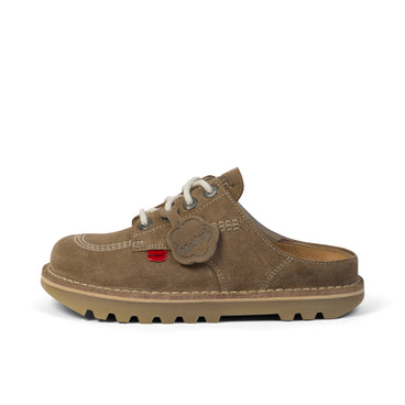 Left side view of Adult Unisex Kick Mule Taupe