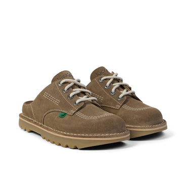 Front ¾ right of Adult Unisex Kick Mule Taupe