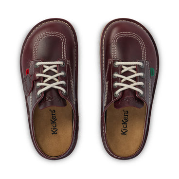 Detail view (Top view mapped) of Adult Unisex Kick Mule Dark Red