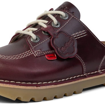 Detail view (close-up) of Adult Unisex Kick Mule Dark Red