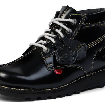 Detail view (close-up) of Adult Unisex Kick Hi Central Black