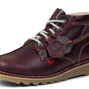 Detail view (close-up) of Adult Unisex Kick Hi Central Dark Red