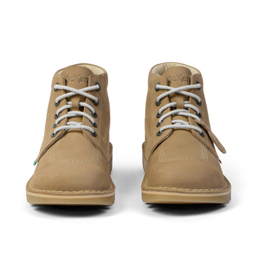 Front view of Adult Unisex Kick Hi Leather Sand
