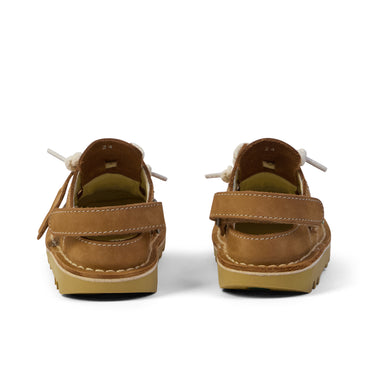 Back view of Infant Unisex Kick Mule Tan