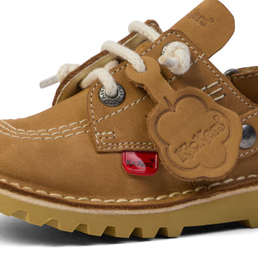 Detail view (close-up) of Infant Unisex Kick Mule Tan