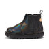Left side view of Infant Girls Kick Chelsea Synthetic Leather Black/Black