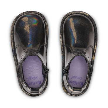 Detail view (Top view mapped) of Infant Girls Kick Chelsea Synthetic Leather Black/Black