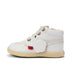 Left side view of Infant Unisex Playflex Hi Leather White