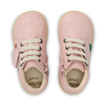 Detail view (Top view mapped) of Infant Unisex Playflex Hi Leather Light Pink