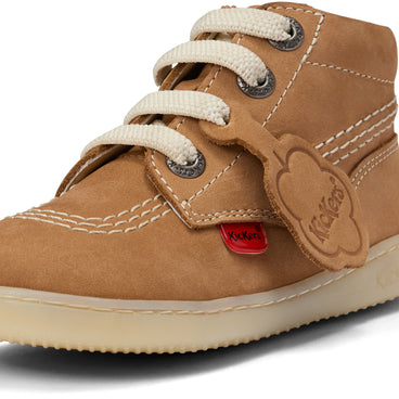 Detail view (close-up) of Infant Unisex Playflex Hi Leather Tan