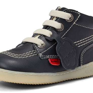 Detail view (close-up) of Infant Unisex Playflex Hi Leather Navy