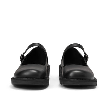 Front view of Adult Womens Kick MJ Leather Black