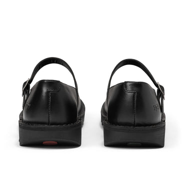Back view of Adult Womens Kick MJ Leather Black