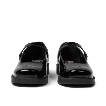 Front view of Adult Womens Maisey MJ Patent Leather Black