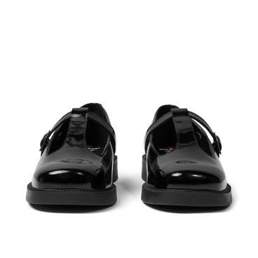 Front view of Adult Womens Maisey T-Bar Patent Leather Black