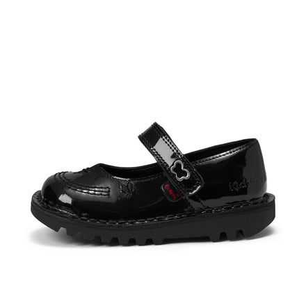 Infant Girls Kick MJ Wings Leather Black