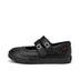 Left side view of Infant Girls Tovni MJ Wings Leather Black