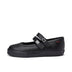 Left side view of Junior Girls Tovni MJ Wings Leather Black