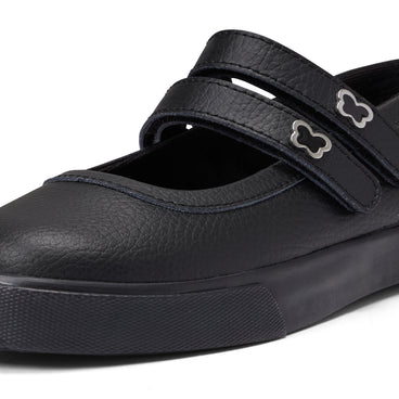 Detail view (close-up) of Junior Girls Tovni MJ Wings Leather Black
