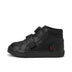 Left side view of Infant Boys Tovni Hi Reflective Leather Black