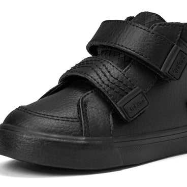 Detail view (close-up) of Infant Boys Tovni Hi Reflective Leather Black