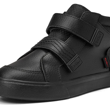 Detail view (close-up) of Junior Boys Tovni Hi Reflective Leather Black