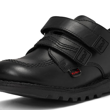 Detail view (close-up) of Junior Boys Kick Lo Reflective Leather Black